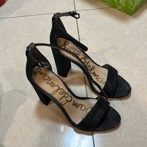 Like new! Sam Edelman block heel glitter sandals